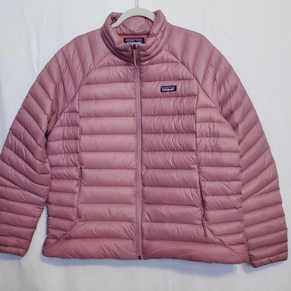 Patagonia Women's Down Sweater Puffer Jacket XXL Evening Mauve NEW - Picture 2 of 11